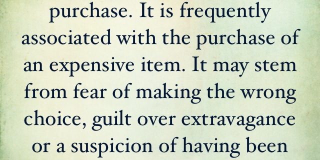 buyersremorse